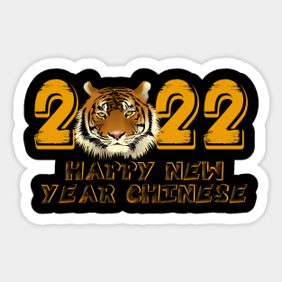 Happy Chinese New Year 2022 Year Of The Tiger 2022 Sticker